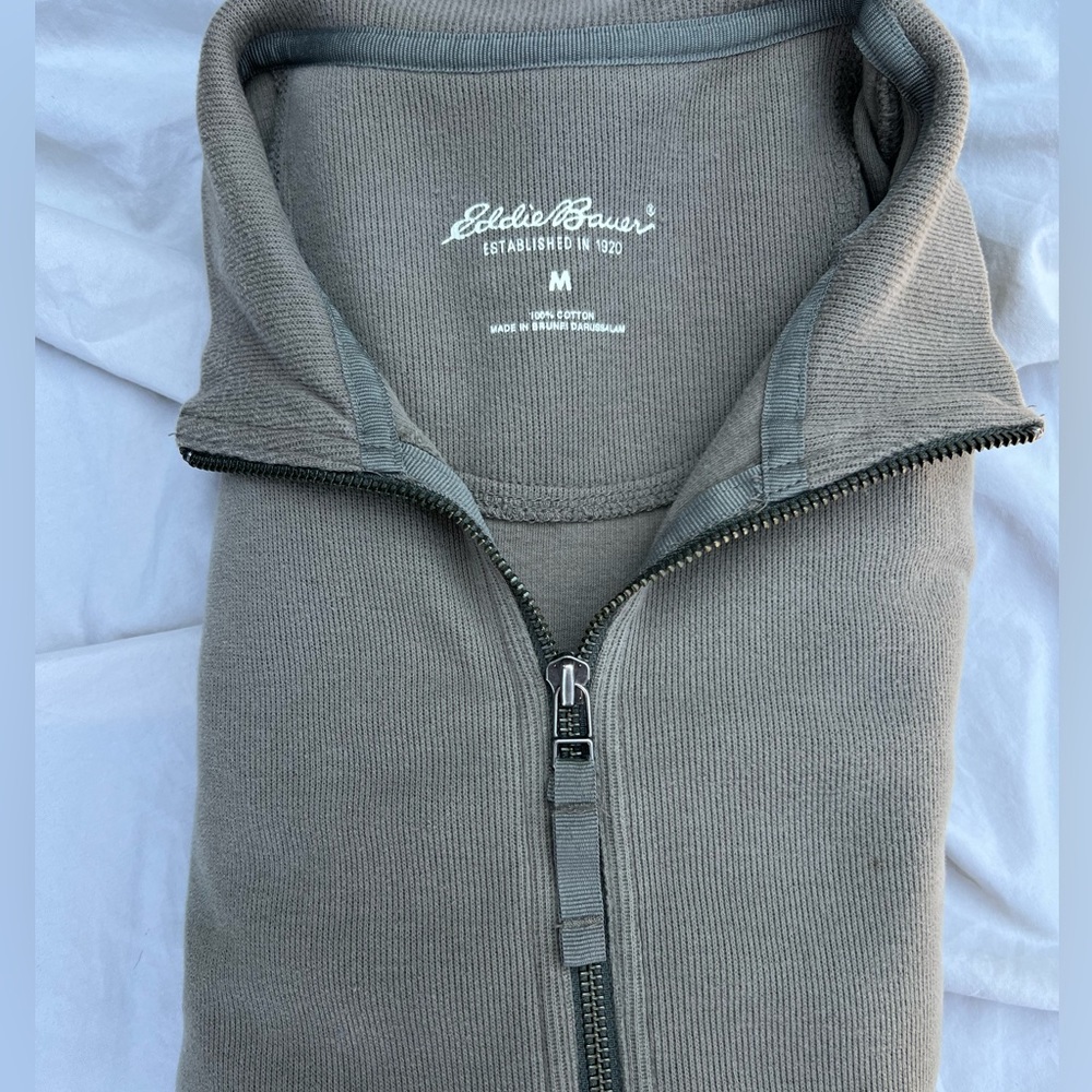 Vintage Eddie Bauer Green Sweater/Jacket